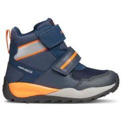 Geox Buty Zimowe Za Kostkę Chłopięce Orizont 28, Niebieski. Niebieskie buty chłopięce zimowe marki Geox, za kostkę. Za 369,00 zł.