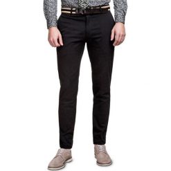 Spodnie ABRAMO slim SMKS030026. Czarne spodnie męskie m, z elastanu. Za 259,00 zł.