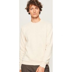 Gładka bluza Basic - Beżowy. Brązowe bluzy męskie marki Reserved, m. Za 59,99 zł.