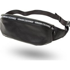 NERKA Armani Exchange. Czarne torby męskie skórzane Armani Exchange, w paski, z tkaniny. Za 409,00 zł.