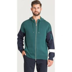 SWETER ARMANI EXCHANGE. Zielone swetry męskie m, z dzianiny, z kapturem. Za 365,40 zł.