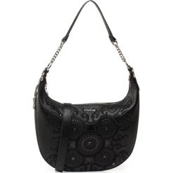 Torebka DESIGUAL - 20SAXP89 2000. Czarne torebki klasyczne damskie Desigual, bez wzorów, ze skóry ekologicznej, klasyczne, bez dodatków. W wyprzedaży za 239,00 zł.