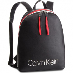 Plecak CALVIN KLEIN - Collegic Backpack K60K604455 001. Czarne plecaki damskie Calvin Klein, ze skóry ekologicznej, eleganckie. Za 649,00 zł.