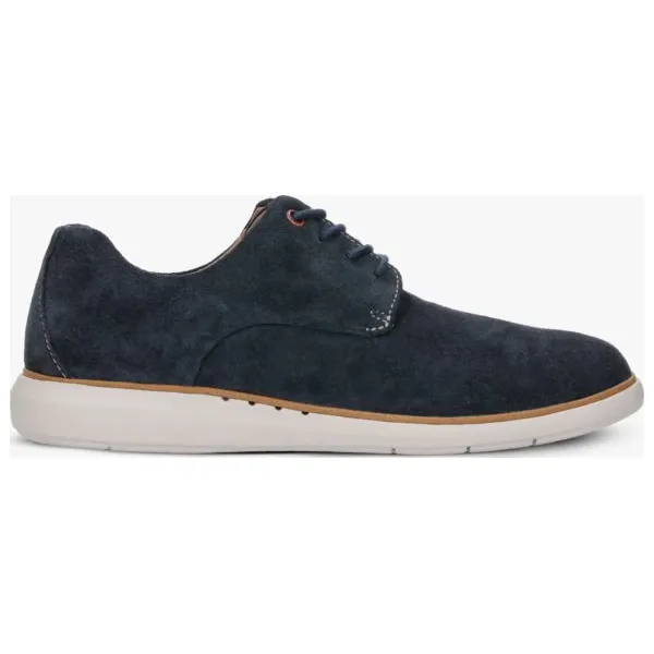 Clarks Un Voyageplain buty męskie, granatowy, rozmiar 8. Niebieskie buty sportowe męskie Clarks, ze skóry, bez zapięcia. W wyprzedaży za 322,99 zł.