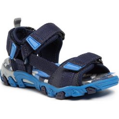Sandały SUPERFIT - 0-600101-8000 M Blau/Blau. Niebieskie sandały chłopięce Superfit, ze skóry ekologicznej, bez zapięcia. Za 229,00 zł.