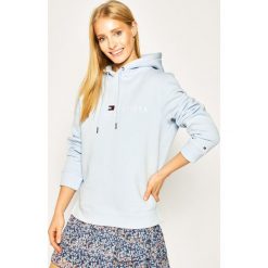 Bluza TOMMY HILFIGER WW0WW26410. Niebieskie bluzy damskie TOMMY HILFIGER, xs, bez wzorów, z bawełny, bez rękawów, bez kaptura. Za 429,00 zł.