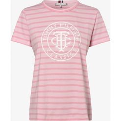 Tommy Hilfiger - T-shirt damski, różowy. Różowe t-shirty damskie TOMMY HILFIGER, s, z nadrukiem, bez kołnierzyka. Za 229,95 zł.