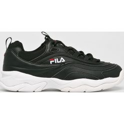 Fila - Buty Ray low. Czarne sneakersy męskie Fila, z materiału, na sznurówki. W wyprzedaży za 329,90 zł.