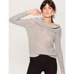 Sweter z wełną - Jasny szar. Szare swetry klasyczne damskie marki Mohito, l, z wełny. Za 89,99 zł.