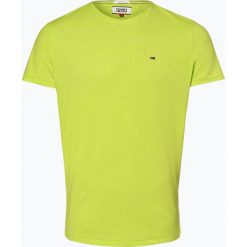 Tommy Jeans - T-shirt męski, zielony. Zielone t-shirty męskie Tommy Jeans, m, bez wzorów, z jeansu, bez kołnierzyka. Za 139,95 zł.