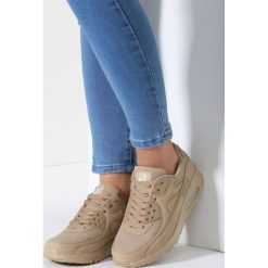 Buty sportowe damskie: Beżowe Buty Sportowe Vintage Nilda