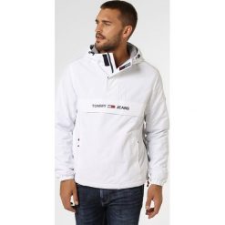 Tommy Jeans - Kurtka męska, biały. Białe kurtki sportowe męskie Tommy Jeans, xxl, bez wzorów, z jeansu, bez kaptura. Za 799,95 zł.