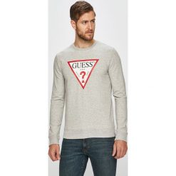 Guess Jeans - Bluza. Szare bluzy męskie Guess Jeans, xl, z nadrukiem, z elastanu, z okrągłym kołnierzem, bez rękawów, bez kaptura. W wyprzedaży za 239,90 zł.