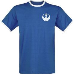 T-shirty męskie: Star Wars Rebel – 77 T-Shirt niebieski/biały