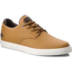 Sneakersy LACOSTE - Esparre 318 1 Cam 7-36CAM0016TB2 Tan/Brw. Pomarańczowe sneakersy męskie Lacoste, na co dzień, ze skóry. W wyprzedaży za 299,00 zł.