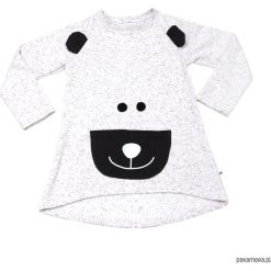 Tunika dla dziewczynki Happy Bear. Szare sukienki dziewczęce marki Pakamera. Za 100,00 zł.