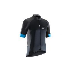 Koszulka krótki rękaw na rower ROADCYCLING 900 męska. Czarne koszulki męskie TRIBAN, xl, z elastanu, rowerowe. W wyprzedaży za 99,99 zł.