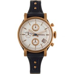 Zegarek FOSSIL - Original Boyfriend ES3838 Blue/Rose Gold. Niebieskie zegarki damskie marki Fossil, ze stali. Za 589,00 zł.