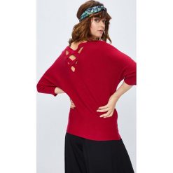 Medicine - Sweter Basic. Czerwone swetry klasyczne damskie MEDICINE, l, z dzianiny. W wyprzedaży za 71,90 zł.