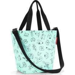 Torba Shopper XS Cats and Dogs miętowa. Zielone torby męskie sportowe Reisenthel, w paski, eleganckie. Za 59,00 zł.