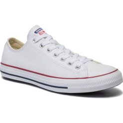 Trampki CONVERSE - Ct Ox 132173C White. Białe półbuty damskie Converse, bez wzorów, ze skóry, sportowe, bez zapięcia. W wyprzedaży za 339,00 zł.