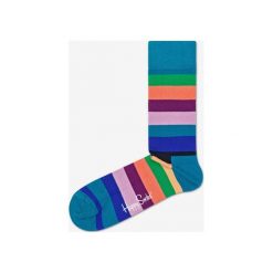 Happy Socks Stripe Skarpetki Niebieski Wielokolorowy. Niebieskie skarpetki męskie Happy Socks, w paski, z elastanu. Za 51,95 zł.