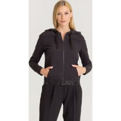BLUZA Elisabetta Franchi MOVES. Czarne bluzy damskie z nadrukiem, z bawełny. Za 679,50 zł.