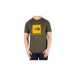 T-shirty z krótkim rękawem The North Face Rag Red Box New Taupe T93BQO21L. Zielone t-shirty męskie The North Face, xl, bez wzorów, bez kołnierzyka, krótkie. Za 144,81 zł.