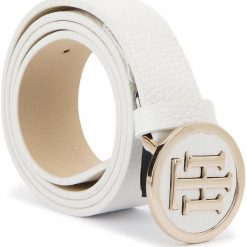 Akcesoria damskie: Pasek Damski TOMMY HILFIGER - Th Round Buckle Belt 3.0 AW0AW05366 75 104