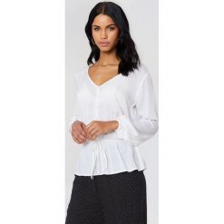 Bluzki damskie: Rut&Circle Bluzka z guzikami Beline - White