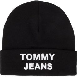 Czapka TOMMY JEANS - Tjm Logo Beanie AM0AM05205 BDS. Czarne czapki męskie Tommy Jeans, bez wzorów, z bawełny. Za 179,00 zł.