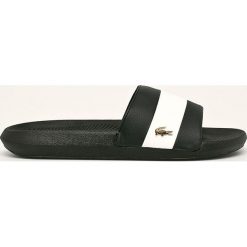 Lacoste - Klapki. Czarne klapki damskie Lacoste, bez wzorów, z gumy, bez obcasa, na obcasie. Za 199,90 zł.