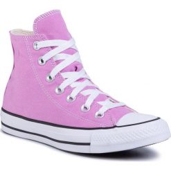 Trampki CONVERSE - Ctas Hi 166704C Peony Pink. Różowe półbuty damskie Converse, bez wzorów, z gumy, bez zapięcia. W wyprzedaży za 209,00 zł.