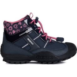 Geox botki dziewczęce Atreus 31 niebieski. Niebieskie buty dziewczęce zimowe Geox, bez zapięcia. Za 279,00 zł.