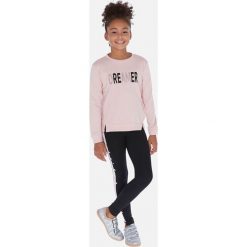 Mayoral - Legginsy dziecięce 128-162 cm. Czarne spodnie dziewczęce Mayoral, z nadrukiem, z elastanu. Za 69,90 zł.
