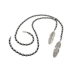 Naszyjnik Silver Feather - długi. Szare naszyjniki damskie kaminskydesign. Za 295,00 zł.
