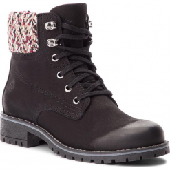 Trapery NESSI - 18428 Czarny 9. Czarne buty zimowe damskie Nessi, z materiału. Za 326,00 zł.