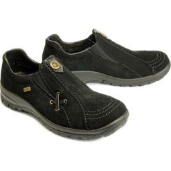 RIEKER L7171-00 black, półbuty/mokasyny damskie. Czarne mokasyny damskie Rieker. Za 279,90 zł.