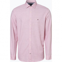 Tommy Hilfiger - Koszula męska, czerwony. Czerwone koszule męskie TOMMY HILFIGER, m, bez wzorów, eleganckie, bez kołnierzyka, bez rękawów. Za 399,95 zł.