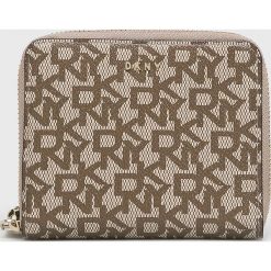 Dkny - Portfel. Szare portfele damskie DKNY, bez wzorów, z poliesteru. Za 379,90 zł.