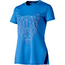 Koszulka sportowa "Studio Tee" w kolorze niebieskim. Niebieskie bluzki sportowe damskie Puma, s, z nadrukiem, z okrągłym kołnierzem, bez rękawów, bez kaptura. W wyprzedaży za 109,95 zł.