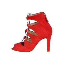 VERSACE 19.69 sandały damskie Estelle 40 czerwony. Czerwone sandały damskie Versace 19.69, bez wzorów, bez obcasa, bez zapięcia. Za 269,00 zł.