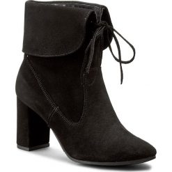 Botki OLEKSY - 368/540 Czarny. Czarne buty zimowe damskie Oleksy, ze skóry, na obcasie. W wyprzedaży za 249,00 zł.