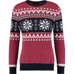 Swetry klasyczne męskie: Jack & Jones JPRSNOW CREW NECK Sweter ruby wine