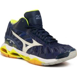 Buty MIZUNO - Wave Tornado X Mid V1GA161771 Granatowy. Niebieskie buty sportowe męskie Mizuno, ze skóry ekologicznej, bez zapięcia, na fitness i siłownię, mizuno wave. W wyprzedaży za 509,00 zł.