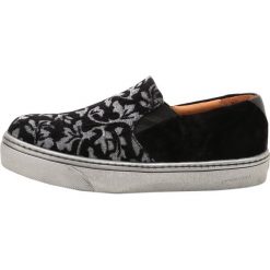 Creepersy damskie: Coral Blue Półbuty wsuwane black