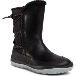 Śniegowce CAMPER - Peu Pista Gm GORE-TEX K400386-007 Black. Czarne kozaki damskie Camper, ze skóry, bez obcasa, bez zapięcia. Za 839,00 zł.