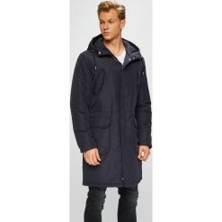 Calvin Klein Jeans - Kurtka. Niebieskie płaszcze męskie Calvin Klein Jeans, xl, bez wzorów, z poliesteru, długie, z kapturem. W wyprzedaży za 629,90 zł.
