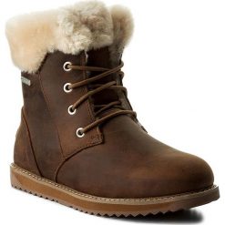 Śniegowce EMU AUSTRALIA - Shoreline Leather Lo W11588 Oak. Pomarańczowe kozaki damskie marki EMU Australia, na zimę, ze skóry, bez zapięcia. Za 859,00 zł.