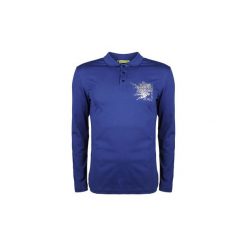 Koszulki polo z długim rękawem Versace Jeans B3GQC7PE / Flash Polo Wave Slim. Niebieskie koszulki męskie Versace Jeans, xl, bez wzorów, z jeansu, polo, z długim rękawem, długie. Za 249,00 zł.